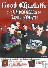 GOOD CHARLOTTE "CHRONICLES OF LIFE & DEATH" THAILAND PROMO POSTER-Bros & Tattoos