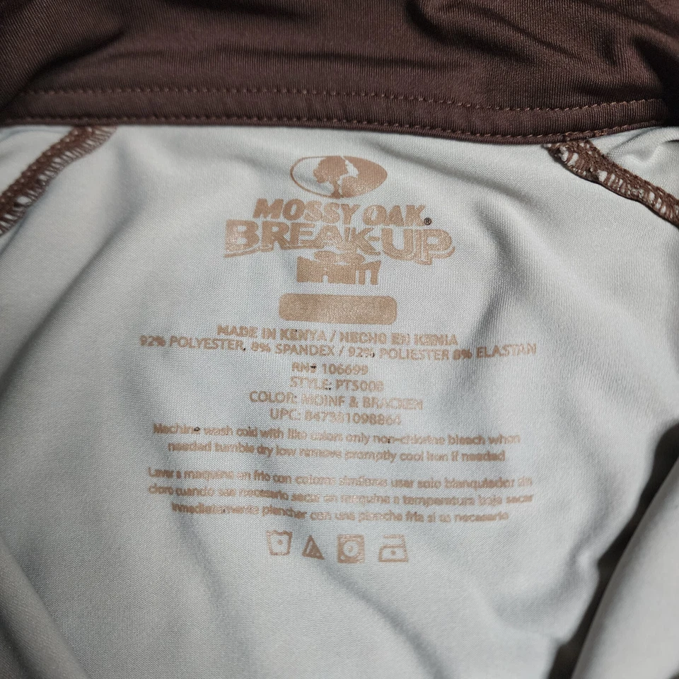 Mossy Oak Shirt Mens XL Break-up Infinity Camo Long Sleeve 1/4 Zip Scent Factor - Image 3 of 4