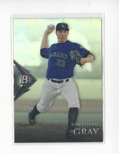 2014 Bowman Platinum Chrome Prospects Refractor #BPCP12 Jonathan Gray Rockies