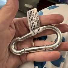 (10-Pk) Hillman Safety Spring Snap Link Zinc-Plated 1/2”" x 3-1/2" 321658 300LBS