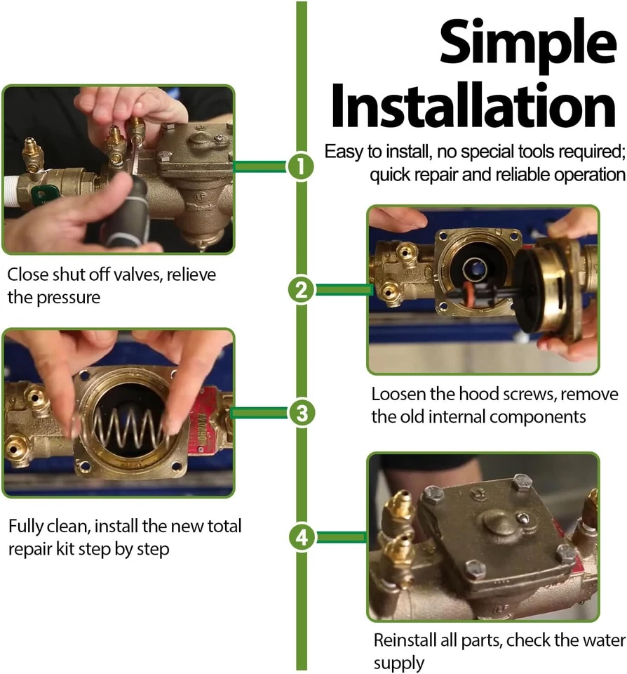 for Watts 0887794 009M2 1-1/4" - 1-1/2" Reduced Pressure Zone Total Repair Kit - Image 2 of 4