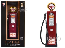 "GASOLINE" VINTAGE DIGITAL GAS PUMP REPLICA 1/18 DIECAST BY ROAD SIGNATURE 98621
