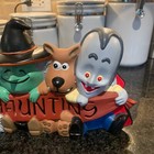 Ceramic Bisque Hand-Painted Happy Haunting Sign 16.5" Vintage Halloween Decor 🎃 — photo 4