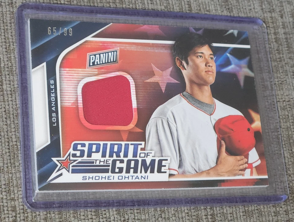 Shohei Ohtani 2019 Panini Father's Day S.O.G /99 Player Used + Topps Now Cards - Image 2 of 4