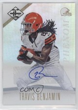 2012 Limited Phenom Monikers Gold 7/25 Travis Benjamin #198 Auto 0m0