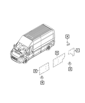 Genuine Mopar Cargo Compartment Panel Left 1ZS05LAHAA