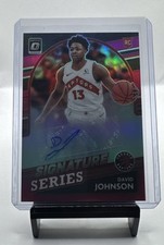 2021-22 Panini Donruss Optic - Signature Series David Johnson #SS-DJN Pink Prizm