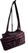 Thirty-one Small Utility Craft Organizer Tote In Purple Chevron