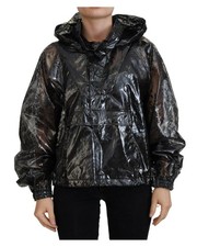 Dolce & Gabbana Lightweight Pullover Jacket with Hood Women Black Knitwear