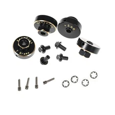 Hex Wheel hubs Extension kit +5mm for SCX24 AX24, Brass Extended Hex Hub Wheel