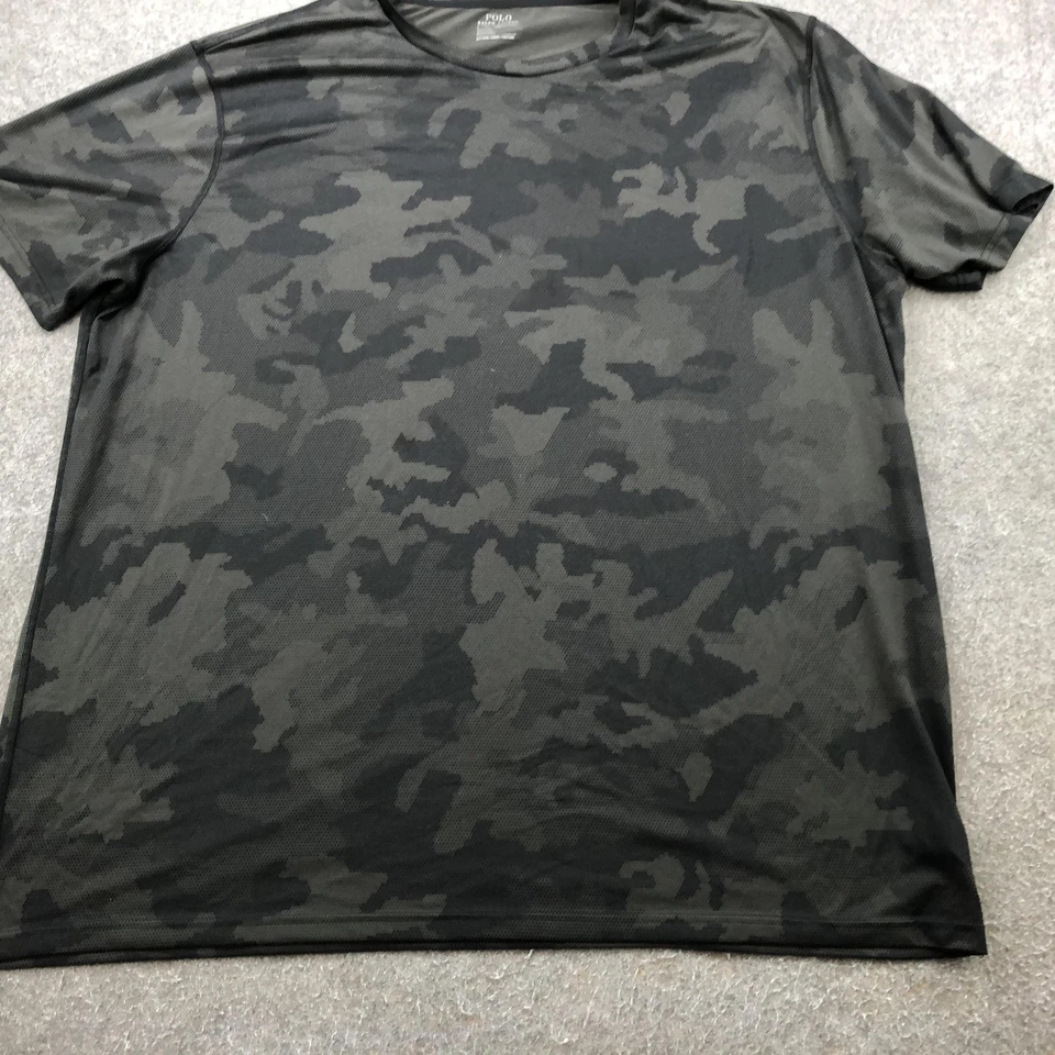 Рубашка мужская Polo Ralph Lauren 3XL высокая черная серая камуфляжная спортивная футболка - Изображение 2 из 4