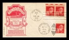 DR JIM STAMPS US COVER SAMUEL F B MORSE FAMOUS AMERICANS FDC DUAL CANCEL