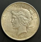 1922 Peace Silver Dollar, XF+