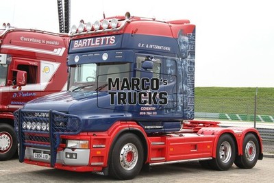 LKW Foto Scania T Series Zugmaschine UK blau BARTLETTS U.K. & INTERNATION #h8kc