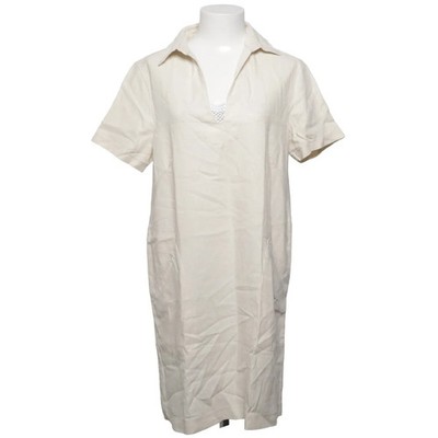 Max Studio, Kleid, Größe: M, Tshirt Summer Dress, Beige, Leinen/Viskose #7Jh