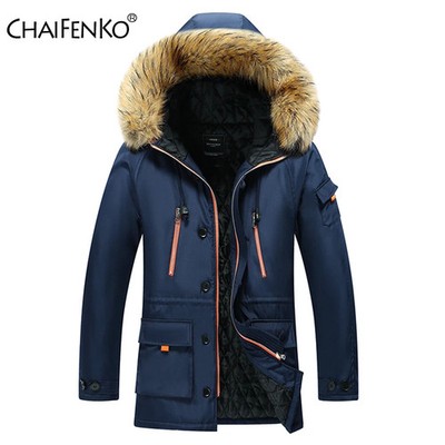 Men Plus Size Winter Parka New Windproof Hood Warm Thick Parkas Jacket Coat Men