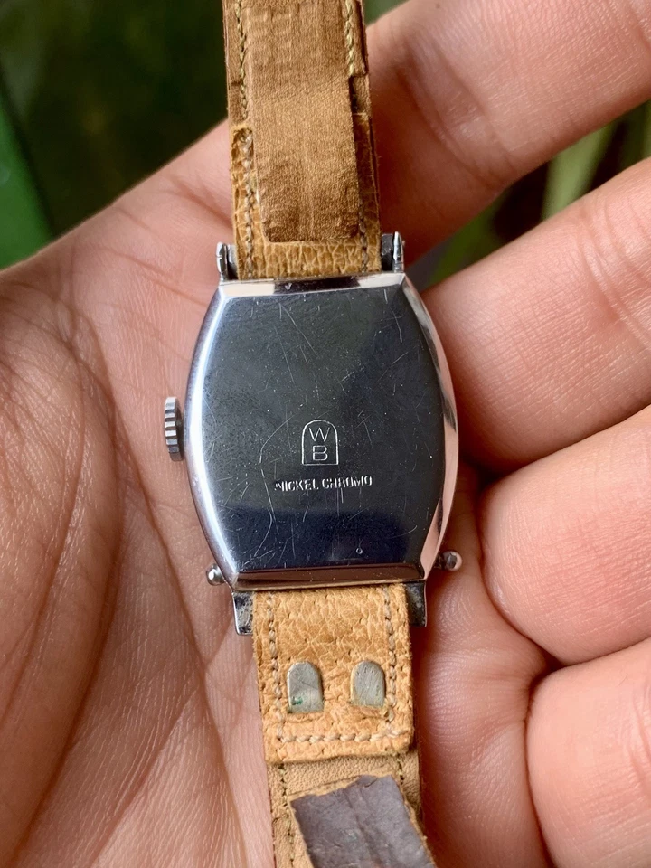 Relógio masculino vintage década de 1930 Art Deco Hunter Case - Imagem 4 de 4