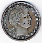 1908 Barber Half Dollar—untouched since 1913—Fine Condition