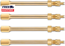 Valve Stem Extension 4 Pcs 100mm 4 Inch Tire Valve Extension Brass Dually Valve