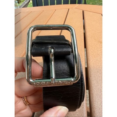 Patrizia Pepe Firenze Italian Leather Belt Black Small