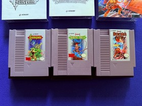 Castlevania 1 2 II Simon's Quest 3 III Dracula's Curse NES Nintendo CIB TRILOGY