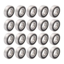 20Pcs 6205-2RS Ball Bearing 25×52×15mm Double Rubber Seals and Pre-Lubricated