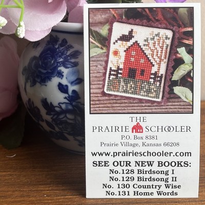 2006 HOUSE ABC 123 The Prairie Schooler Mini Card Cross Stitch Ornament Pattern