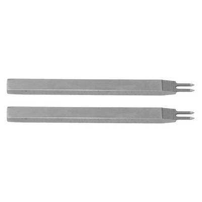 2x 2 Prong Leather Punch Tool High Speed Steel Leathers Tools Integral Moldi