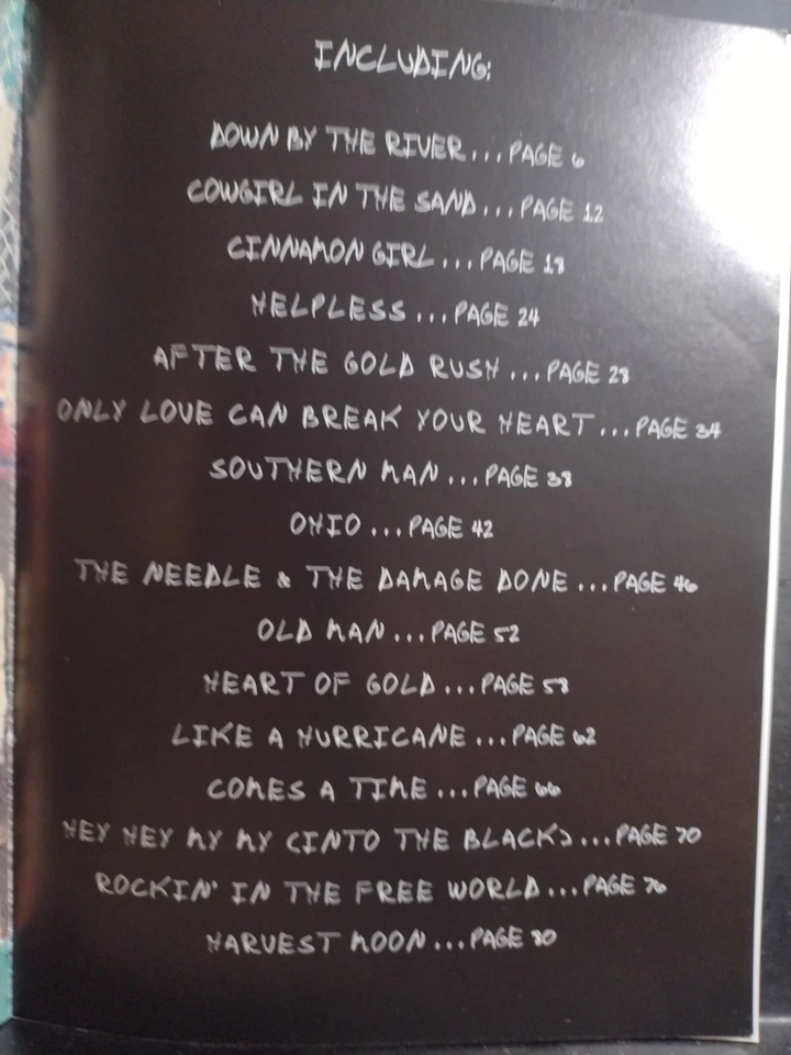 Neil Young Songbook Greatest Hits Guitar Piano Vocal Excellent Plus Condition - Image 4 of 4