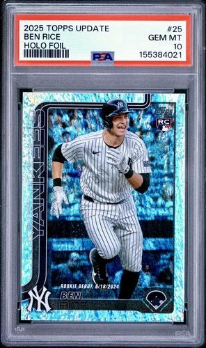 2025 Topps Ben Rice PSA 10