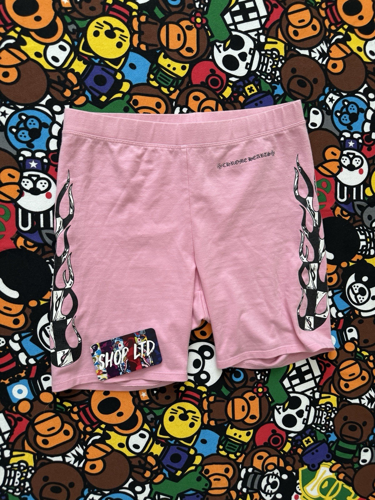 Chrome Hearts Pink Matty Boy Biker Shorts image 2