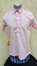 NEW MEN'S PINK SHORT SLEEVE GUSO'T MAYAMAN BARONG Medium Sale !