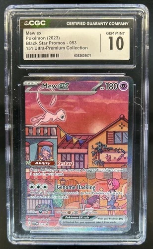 2023-25 Pokemon SV Black Star Promos Mew ex #053 CGC 10