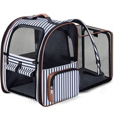 Extra Large Cat Backpack Carrier Expandable Pet Carrier Backpack for Small Do...