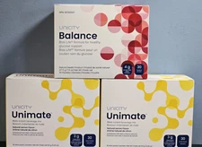 Unicity Balance Mixed Berry Flavor & Unimate Natural Lemon Flavor 2x Bundle