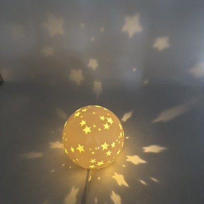 Pillowfort Starry Globe Night Light Ceramic Star Lamp Target Fast Free Shipping!