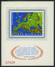 ROMANIA Bl. 125 **, 1975, Bl. CSCE, splendor, Michel 50.-