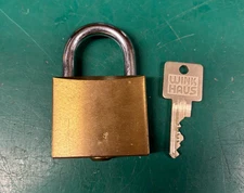 WinkHaus Euro Cylinder Brass Padlock With Key - Locksmith Collector