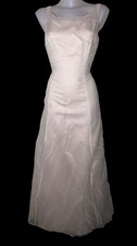 Vtg 90s Womens Pink Floral Embroidered Fairycore Whimsical Maxi Prom Dress Sz 10