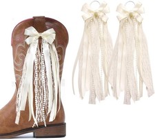 White Ribbon Bow Martin Boot Bows Satin Ribbons Buffalo Plaid