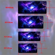 40 90cm XXL Nebula HD Desk Mat - Multi-Functional Gaming Mouse Pad  Keyboard Ma