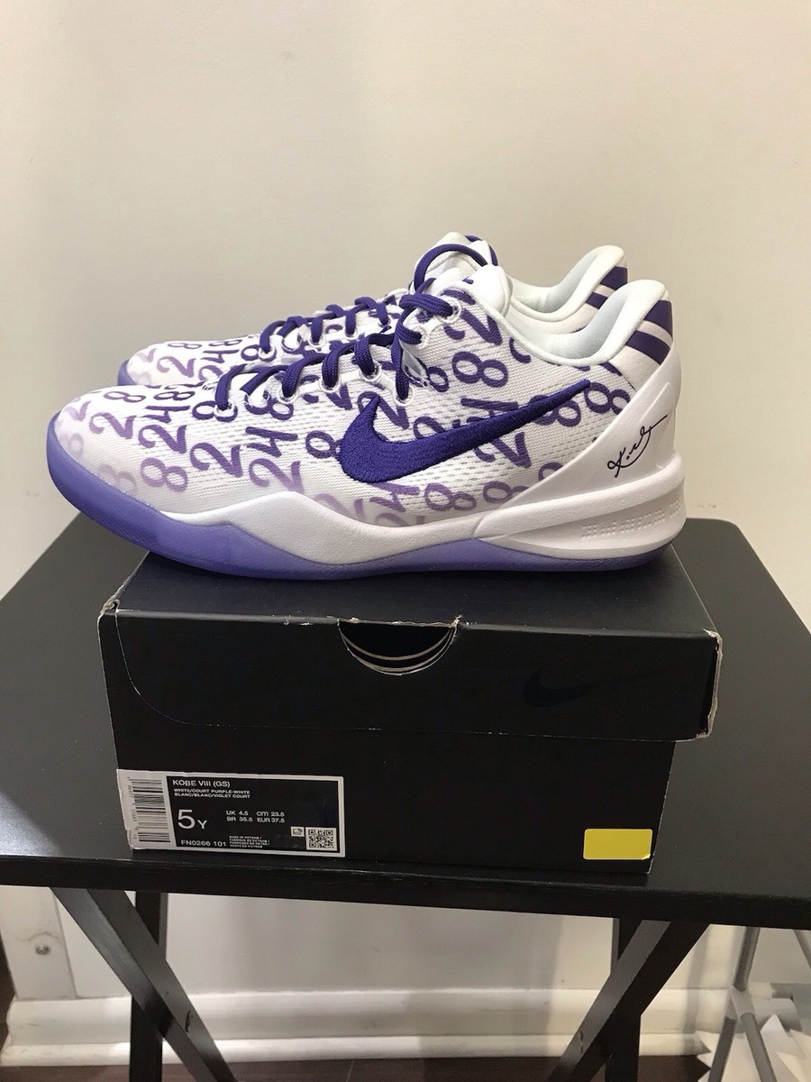 Nike Kobe 8 Protro FN0266-101 Court Purple Grade School Size 5y