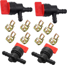 1/4" Right Angle Cut off Valve and Inline Fuel Shut off Valve Straight Gas Valve