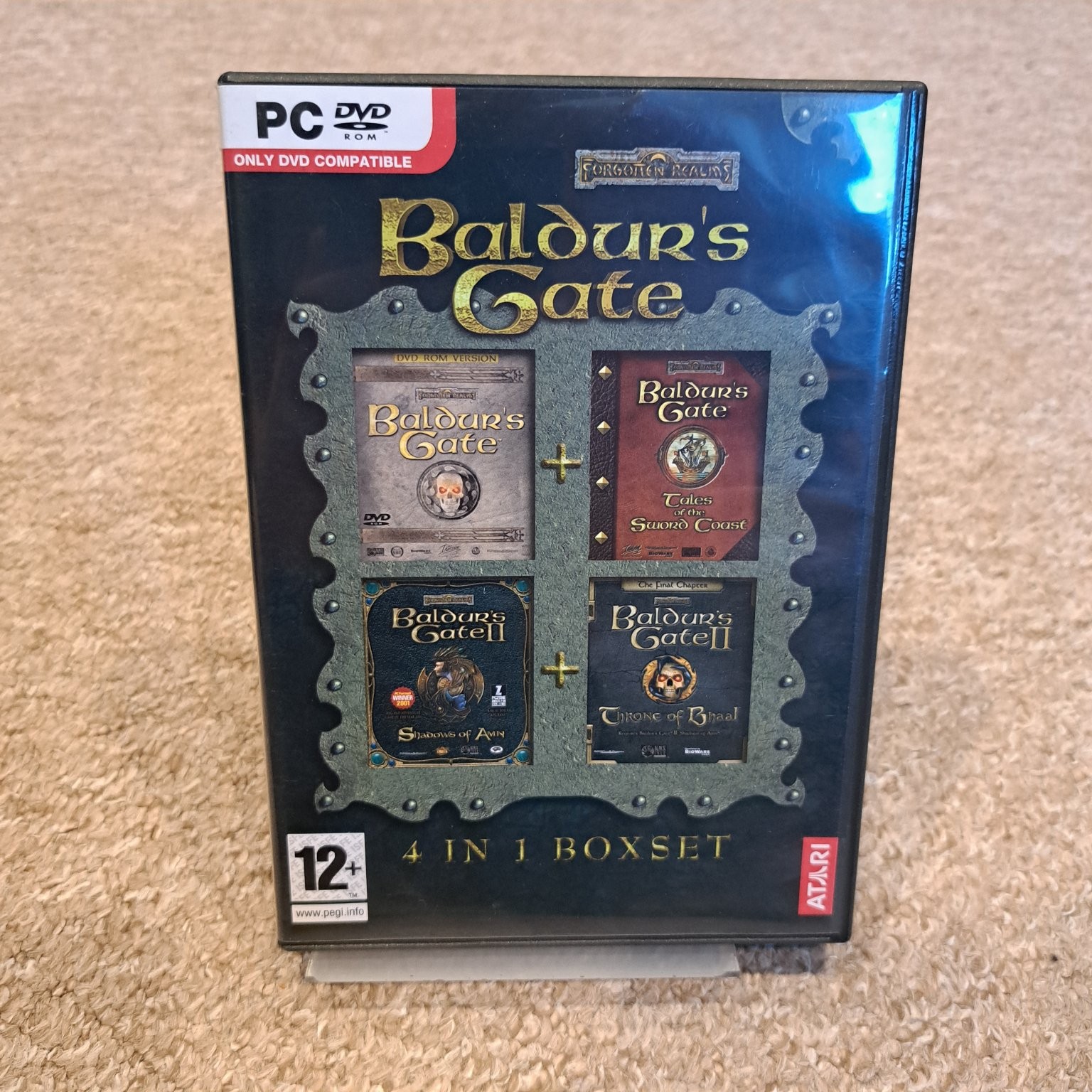 Baldur's Gate 4-in-1 Boxset PC DVD ROM Compilation Atari PEGI 12+