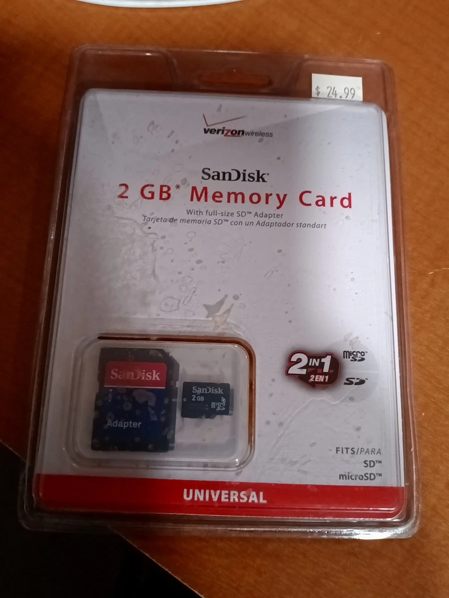 Lot De 5 Cartes Mémoire SD SanDisk 2Go - Idéal Pour Appareils Photo Anciens Ou Embarqués
