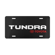 Toyota Tundra Car Front License Plate Tag Vanity Style – Auto Metal Aluminum