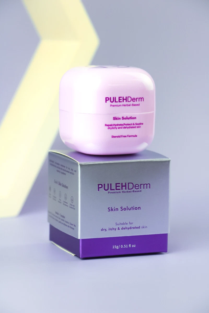 PULEHDerm 15g Herbal Cream with Steroid Free For Itchy, Sensitive & Dry Skin
