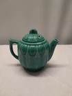 Vintage Shawnee Pottery Turquoise Tea Pot 6 Inch