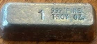 Vintage 1 Troy Ounce Hand Poured Silver Bar