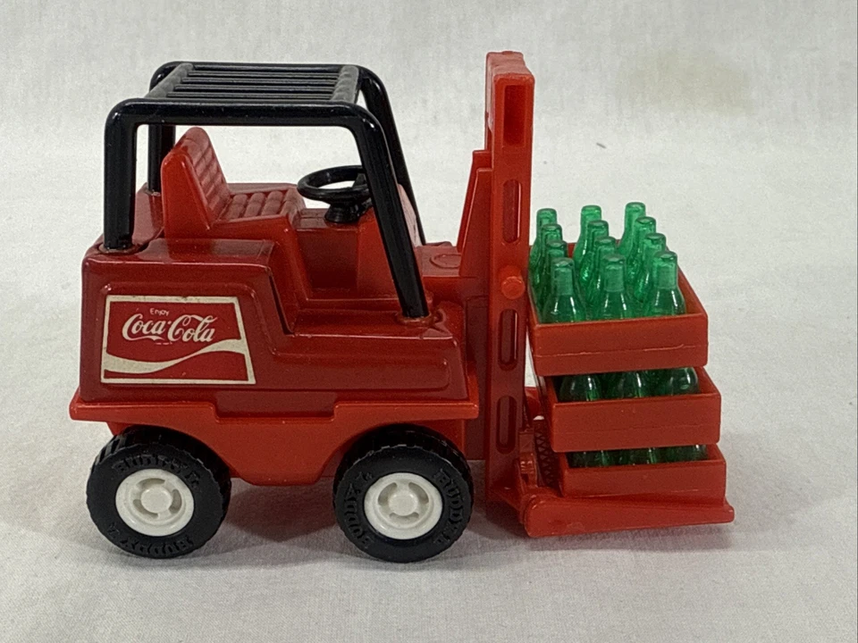 Lote De Colección de 3 Camiones Buddy L Coca Cola Remolque Carretilla Elevadora Camión de Entrega Foto 4 de 4